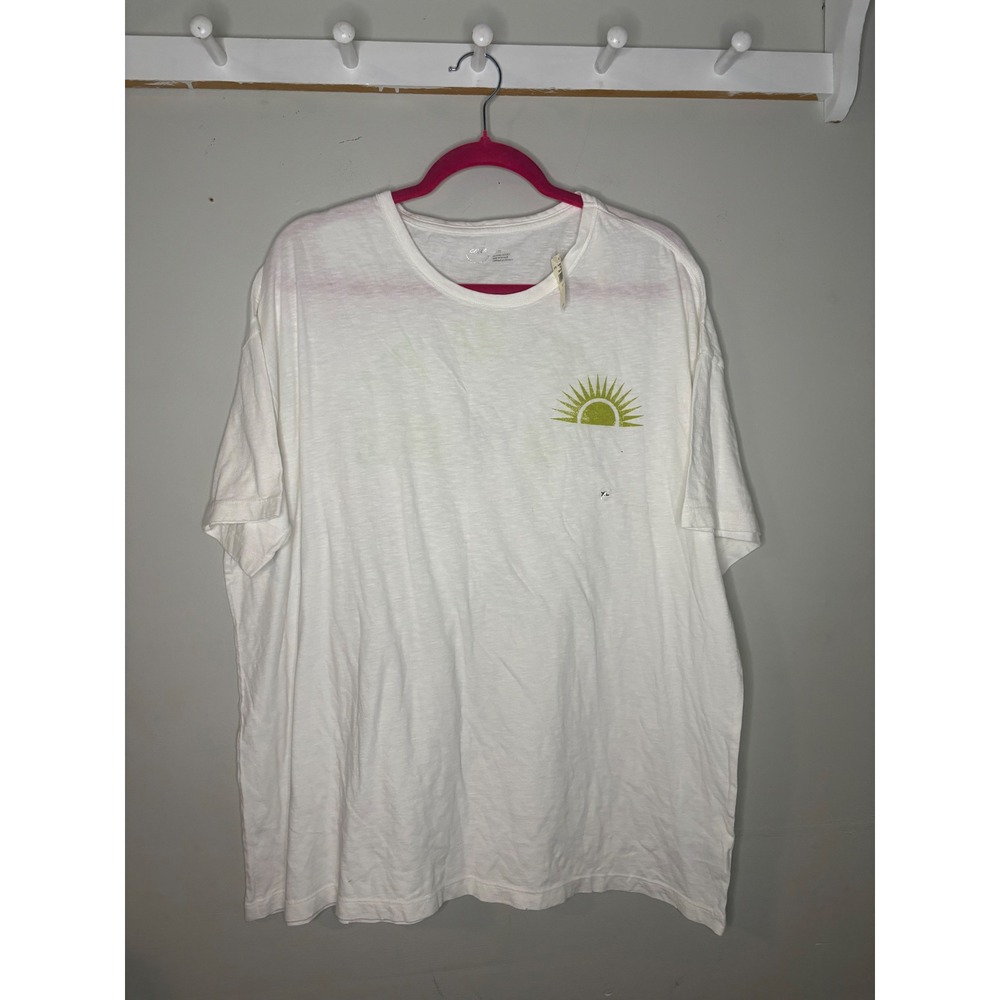 Aerie Find Happy‎ Everywhere Graphic Tee White Oversized NWT Size XL